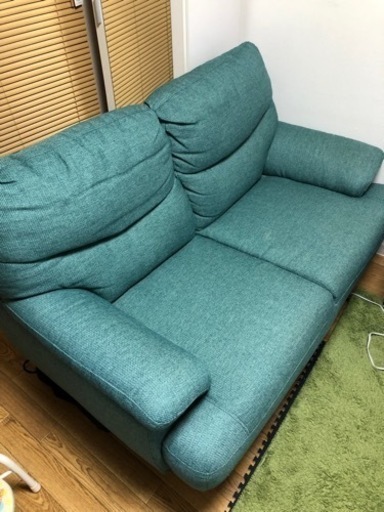 ソファ　カバー付き　美品
