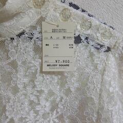 新品タグ付き　未着用品　レース　白の画像