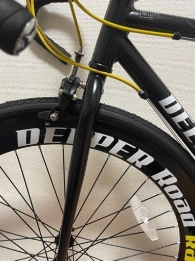 【美品】DEEPER 700C ロードバイク 軽量アルミフレーム シマノ21段変速 700×28C DE-3048AL60