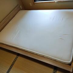 ★さらに値下げしました★ 【無印良品】　ダブルベッド　高密度ポケ...