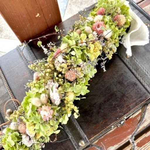 アナベル紫陽花　ガーランド