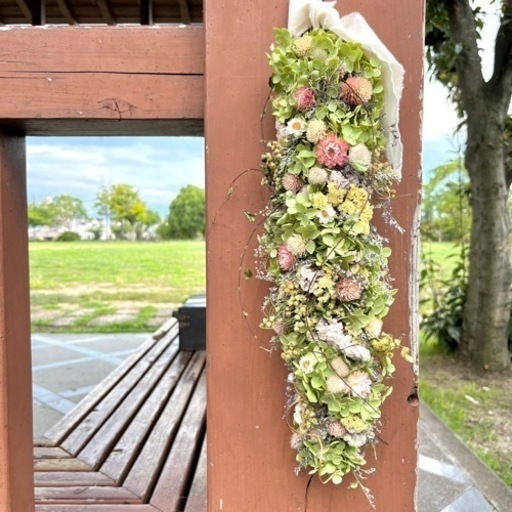 アナベル紫陽花　ガーランド