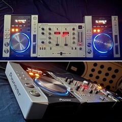 PIONEER パイオニア ミキサーDJM-300-S、CDJ-200 2台 DJセットの画像