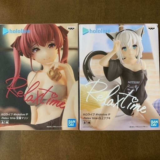 ホロライブ　フィギュア　宝鐘マリン　白上フブキ