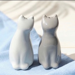 カルディ ねこ ソルト＆ペッパー入れ 未使用品