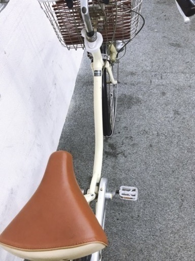 【激安】中古自転車　26インチ　アイボリーカラー