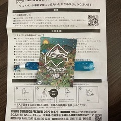 ライジングサンロックフェスティバル2022 通し券