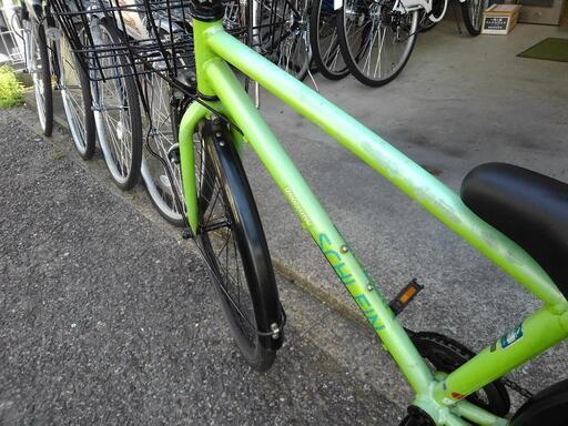 中古子供自転車２１６１　ブリヂストン　シュライン　２６インチ　７段ギヤ　アルミフレーム　ハンドルライト　身長138㎝～