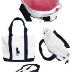 お話し中　新品　ポロ　ラフローレン　トートバッグの画像