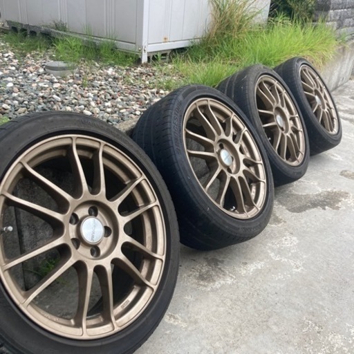 【値下げ】【短期】MADE BY ENKEI RIVAZZA リバッツァ 7J 17インチ アルミホイール PCD100 