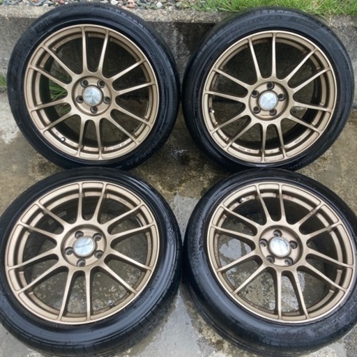 【値下げ】【短期】MADE BY ENKEI RIVAZZA リバッツァ 7J 17インチ アルミホイール PCD100