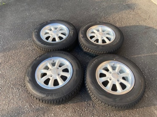 165/80R13 スタッドレス プロボックス ハスラー タフト ミニライト風アルミ