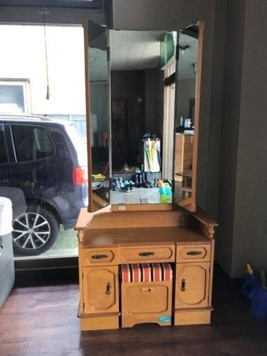 おしゃれレトロなドレッサー　三面鏡　アンティーク