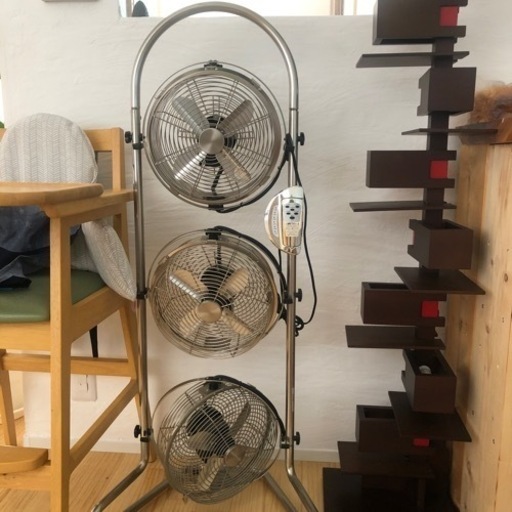 扇風機　3連
