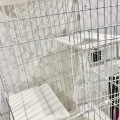 キャットケージ 3段  白 アイリスオーヤマの画像