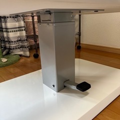 ニトリ 昇降テーブル 120cm ホワイト ニトリ 幅120 昇降テーブル ダイニングテーブル センターテーブル ロー