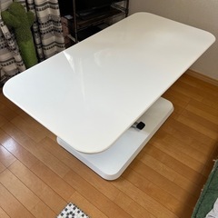 ニトリ 昇降テーブル 120cm ホワイト ニトリ 幅120 昇降テーブル ダイニングテーブル センター