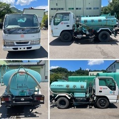 値段交渉可能！H16年いすゞエルフ散水車！低走行23513km極東製LH02-30R!サブエンジン！放水用ホース付きタンク穴あき無し、フレーム腐食無しの画像