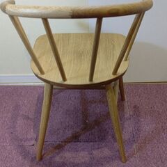 無印良品 オーク材アームチェア・丸脚の画像