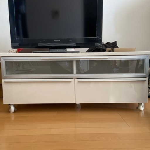 9月4日までに取りに来てくれる方！値下げします！⭐︎美品⭐︎白色テレビ台