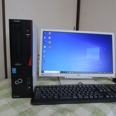 富士通 ビジネPCワイドモニターセット D583/K i5/HD2TB/メ8GB/Office2019
