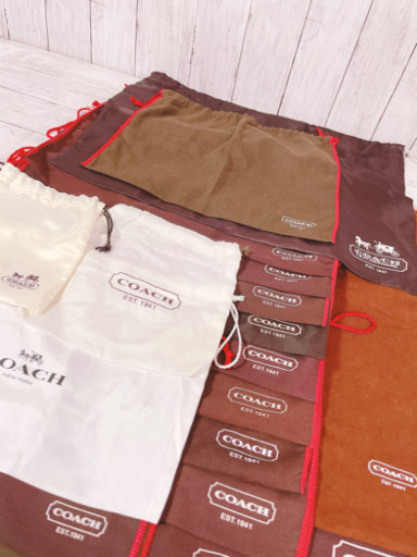 H1248 COACH コーチ　保存袋　袋　収納　まとめ　巾着　収納　バッグ　大
