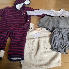 女の子　子供服　80サイズ　秋冬物まとめて18点ゆずります
