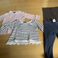 女の子　子供服　80サイズ　秋冬物まとめて18点ゆずりますの画像