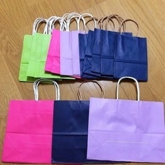 カラー紙袋　大小サイズあり　100枚〜の画像