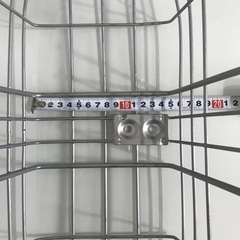 ★自転車　前カゴ　スリムな横長バスケットの画像