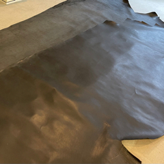 牛ヌメ革+床革 黒 フジトウ商事 スリーエヌ 1.2mm厚 高級本革の画像