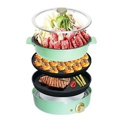 【美品】ホットプレート クッキングプレート 鉄板 電気グリル鍋 の画像