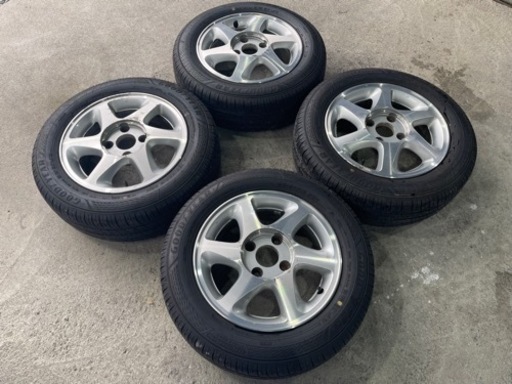 ワ)希少 NISSAN P10/11 プリメーラTe-Vオーテックバージョンホイール 15×6J PCD114.3 4H +45 GO