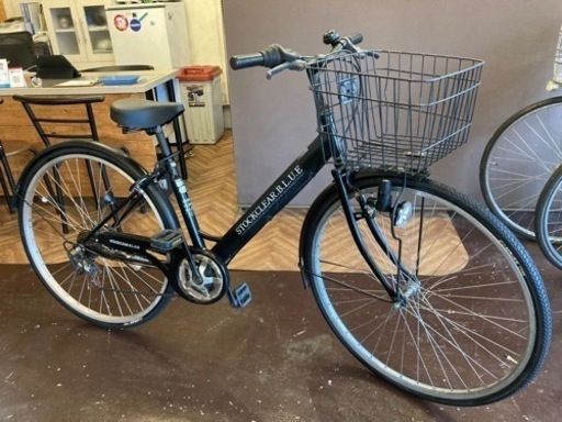 【タイヤ新品！】6段変速　27インチ自転車　ブラック