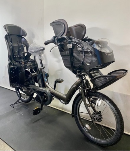 関東全域送料無料 保証付き 電動自転車 ヤマハ パスキッスミニ 20インチ 8.7ah 3人乗り 銀 現行