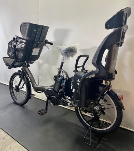 関東全域送料無料 保証付き 電動自転車 ヤマハ パスキッスミニ 20インチ 8.7ah 3人乗り 銀 現行