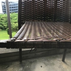 ガーデニングチェア二つセットの画像