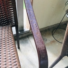 ガーデニングチェア二つセットの画像