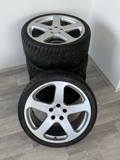 【中古/値下】RUF AUTOMOBILE ルーフ 22インチ ホイール４本セット タイヤ付 10J ×22 5穴 ET+50 ポルシェ カイエンターボ