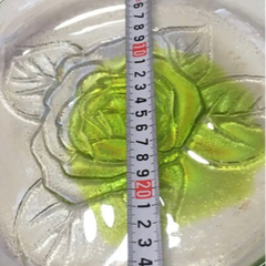 昭和レトロ　薔薇のガラス皿　夏のもてなし　綺麗　大きめの画像
