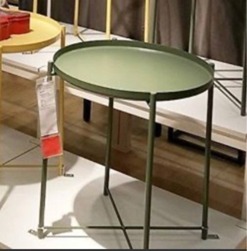 IKEA トレイテーブル カーキ
