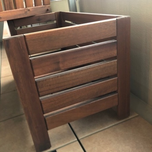 Amazon.co.jp: IKEA APPLAROストレージベンチwith Wheels