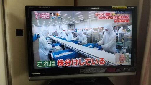 シャープの液晶テレビ37インチです。