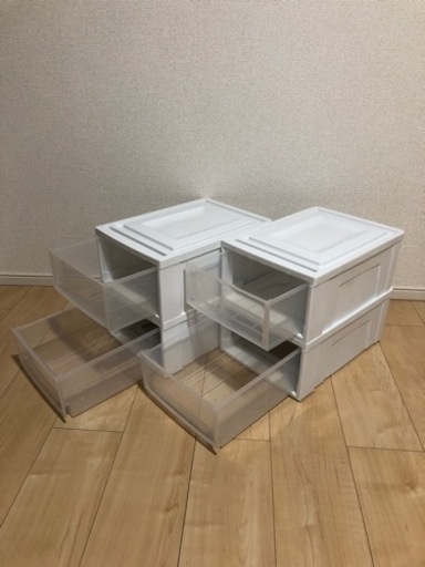 アイリスオーヤマ　引出しBOX(4個)