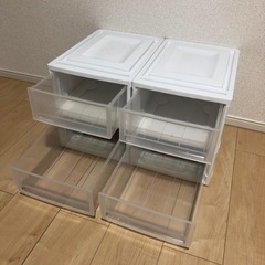 アイリスオーヤマ　引出しBOX(4個)の画像