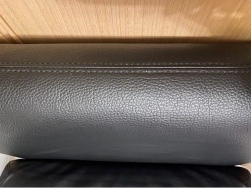 VALLENTUNA　ヴァレントゥナ　IKEA　ソファベッド　ブラックレザー3点セット