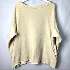 LIMI feu リミ フゥ プルオーバー ラグラン トレーナー スウェット アイボリー 無地 S 日本製 希少 正規品 古着 カジュアル ウェア の画像