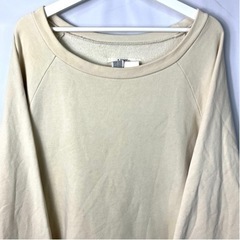LIMI feu リミ フゥ プルオーバー ラグラン トレーナー スウェット アイボリー 無地 S 日本製 希少 正規品 古着 カジュアル ウェア の画像