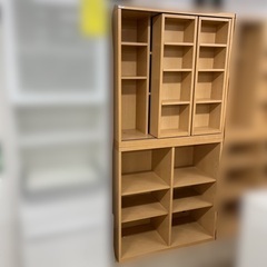 J1509 小島工芸 本棚 スライド本棚  ハイタイプ本棚 上下分割可能 クリーニング済み