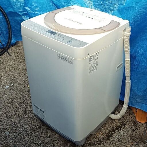★お届け可！★ シャープ 7.0㎏ 全自動洗濯機 ケーズデンキモデル ES-KS70S 2017年製